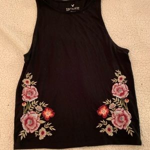 American eagle soft and sexy cropped tank medium